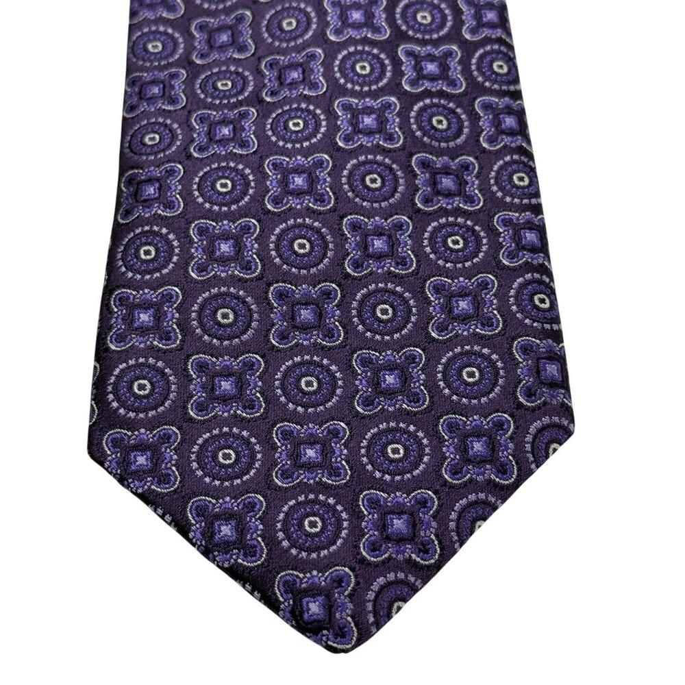 Robert Talbott Best Of Class for Nordstrom Purple Hand Sewn Silk Tie 29" X 3.5"
